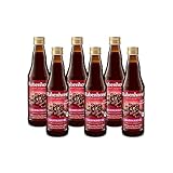 RABENHORST Sauerkirsche Muttersaft BIO 6er Pack (6 x 330 ml) - 100% purer Sauerkirsch-Direktsaft aus erster Pressung