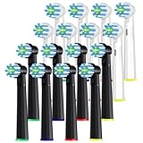 Bürstenköpfe kompatibel mit Oral B, 16 Aufsteckbürsten kompatibel mit Oral B Pro/Advance Power/Smart/Vitality/Genius Series