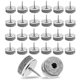 30 Stück Filzgleiter Schrauben Ø 20 mm, Nagel Filzgleiter Für Stühle Stuhl Chair Leg Floor Protectors Schutz Für Stuhlbein - für Möbel Stühle Laminat Parkett Fliesen