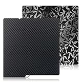 264 * 276mm Druckplatte Doppelseitig Texturiert PEO+PET für Anycubic Kobra S1/Kobra S1 Combo 3D Drucker, Spring Steel Druckbett, Carbon Fiber + Small Diamond PLA Plate