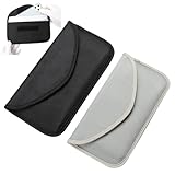 Faraday Tasche, Anti Tracking Handyhülle, Strahlenschutz Tasche Handy, Tasche mit Signalblockierungsfunktion, Rfid Strahlenschutz Tasche, für Handy, Autoschlüssel und Schlüsselanhänger, 10 CM x 19 CM