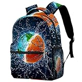 The Burning Earth Fire Leichter Reiserucksack für Teenager, Laptop, Schultasche, mittelgroß