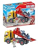 PLAYMOBIL City Life 71429 RC-Fahrzeuge Abschleppdienst, vielseitiger Abschleppwagen mit automatischem Blinklicht und Go-Kart, für spannende Rettungsmissionen, Spielzeug für Kinder ab 4 Jahren