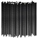 Schwarze Papierstrohhalme, 26 cm, Extra Lang, für Große Getränke, Cocktails, Bars und Restaurants – 100 Stück, 100% Biologisch Abbaubar