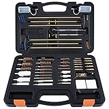 Boosteady Gun Cleaning Kit Universelles Pistolenreinigungsset Schrotflinten Reinigungsset Gewehr Reinigungsset für mit alle Kaliber mit Tragekoffer Waffenreinigungszubehör Waffenreinigerflasche