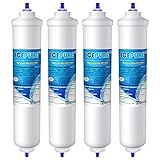 ICEPURE Wasserfilter Kühlschrank Kompatibel mit Samsung DA29-10105J, DA29-10105J HAFEX/EXP, DA99-02131B, WSF-100, EF9603, HAIER LG Inline-Kühlschrank,4 Stück