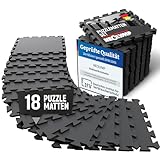 NEOLYMP Bodenschutzmatte Fitness - 10mm extra dicke Trainingsmatte für Sportgerät, robuster Sportboden - Puzzlematten Boden, Gymnastikmatte, Sportmatte, Fitnessmatte