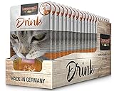 Leonardo Drink Duck [20x40g Multipack Sorte Ente] Katzendrink | getreidefreie Fleischbrühe mit Fleischstreifen | Ergänzungsfuttermittel für Katzen