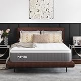 Novilla Matratze 90x200 cm, 25 cm Höhe Härtegrad H4 Kühlende & atmungsaktive 7-Zonen Kaltschaummatratze, Memoryschaum & Komfortschaum Rollmatratze, Oeko-TEX Zertifiziert Abnehmbarer waschbarer Bezug