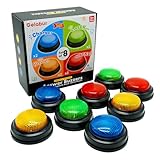 Gelabur 8er-Pack Buzzer für Quizspiele, Antwort-Summer für Klassenzimmer, Familienfeud-Gefahren-Summer, Spiel-Summer mit Lichtern und Sound für Klassenzimmer, Spielshow-Summertasten