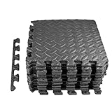 Crynvor 18 Pcs Puzzlematte, Bodenschutzmatte Fitness, Sportmatte, Fitnessmatte, Trainingsmatte, Bodenmatte, Schutzmatten, Unterlegmatte, Fitnessboden, Gymnastikmatte für Fitnessraum und Fitnessgeräte