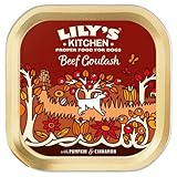 Lily's Kitchen Hergestellt mit natürlichen Inhaltsstoffen Rindergulasch Adult Nassfutter für Hunde, 10 x 150 g