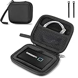 ProCase Festplatten Tasche für Samsung T7/ T7 Touch Portable SSD (500GB/1TB/2TB) Stoßfest Hart Hülle Organizer für Tragbar Externe Festplattentaschen -Schwarz