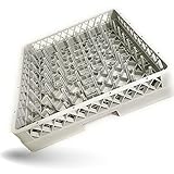 Gastronette Spülkorb Korb 64 Finger Teller Gläser Tassen Tabletts für die Gastronomie Spülmaschine Spülmaschinenkorb Universal aus Kunststoff 50x50 cm grobmaschig stapelbar Tablettkorb GN Norm