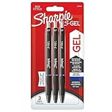 SHARPIE S-Gel Gelstifte | mittlere Spitze (0,7 mm) | Gelschreiber mit blauer Tinte | 3 Stück