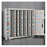 Schlüsselkasten aus Stahl mit großer Kapazität für 600 Schlüssel, sichere abschließbare Schlüsselverwaltungsbox mit Haken und Etiketten, ideal für Immobilien- und Immobilienverwaltung