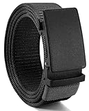 CHAOREN Automatik Gürtel Herren, Arbeitsgürtel stoff für Arbeitshose, 38mm elastischer gürtel ohne Löcher