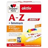 Doppelherz A–Z + Immun DIRECT – Mit Zink, Vitamin B12, Vitamin C und D als Beitrag für die normale Funktion des Immunsystems –Flüssigkeit, 20 Sachets