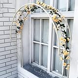 Rankgitter aus Metall für Kletterpflanzen, Rosen & Reben - Dekorative Pergola für Fenster, Türen & Eingänge