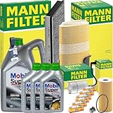 Mann + MOBIL 5W-40 Öl passend für 2.7-3.4 S BOXSTER + CAYMAN 987