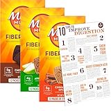 Fiber Thins Verdauungsgesundheitsunterstützung, Flohsamenfaserriegel, Vielfalt & Bleam Verdauungsgesundheit, Tipp-Karte – Apple Crisp – Zimtgewürz – Schokolade, 3 Stück