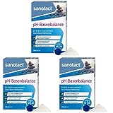 sanotact pH-Basenbalance Pulver • 200g Basenpulver zum Einnehmen • Entsäuerungskur mit Mineralien & Spurelementen • Basenpulver für normalen Säure-Basen-Stoffwechsel (Packung mit 3)