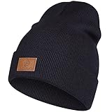 HAMUNI Beanie Mütze für Herren Damen, Klassische Wintermützen Bequem Atmungsaktiv Weich Acryl Beanie Hat Strickmütze Vintage Einfarbig Strick Bündchen Beanies Unisex