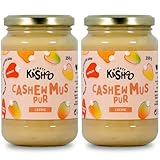 Cashewmus Pur - Nussmus von Mighty Kashoo, Veganer Brotaufstrich, Nachhaltiges Mus aus Westafrikanischen Nüssen, 2 x 350g Glas, Natürlich & Reich an Nährstoffen, ohne Palmöl und Zucker