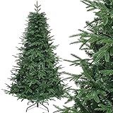 YITAHOME 182cm Premium Künstlicher Weihnachtsbaum, ca. 900 Spitzen PE Spritzguss & PVC, Naturgetreu Tannenbaum mit Klappsystem-Rahmen & Metallständer, Schnellaufbau für Zuhause Geschäfte, 182 x Φ90cm