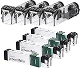 Kroningen Lebend Mausefalle – Wiederverwendbare Rattenfalle lebend & Wühlmausfalle – Mausefalle für drinnen & draußen – Mäuse lebend fangen – Humane Falle gegen Ratten, Mäuse & Wühlmäuse (4)