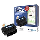 YUKAtrack Elektronisches Fahrtenbuch, Finanzamtkonform, OBD2 Stecker inkl. 12 Monate Lizenz mit SIM Karte und Datenflat, Europaweite LIVE GPS Ortung, Ohne ABO, Auto, LKW, Transporter