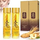 Ginseng Anti Wrinkle Serum, 2 Stück Ginseng Polypeptide Anti-Ageing Essence, Peptid Anti Falten Ginseng Serum, 120ML Ginseng Essence, Ginseng Serum, Gesichtspflege für alle Hauttypen