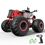 tech rc Offroad Ferngesteuertes Auto 1:14 RC Truck 2 Akku Geländewagen 2,4 GHz Offroad-Fahrzeug Buggy Elektro Spielzeug für Kinder Jungen Mädchen Kindergeschenk Spielzeugauto Skelett