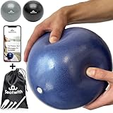 Seatwith Yoga und Pilates-Ball 23cm - Komplett Set mit Transportbeutel + E-Book PDF Übungen - Optimal Fitnessball für Anfänger und Fortgeschrittene - Extrem Leichter Gymnastikball Klein