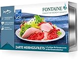 Fontaine - Heringsfilets in Bio-Tomaten-Creme - 200 g - 5er Pack - Zarter Hering mit Tomate aus 100% zertifizierter, nachhaltiger Fischerei und kontrolliertem Anbau