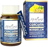 Boswellia Serrata + Kurkuma und schwarzer Pfeffer, natürliches entzündungshemmendes Mittel für Gelenke, mit 65 % Boswellisäure und 95 % Curcumin, 40 vegane Kapseln – reiner Zustand TONGIL