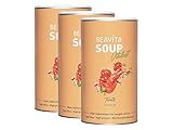 BEAVITA Diät Suppe Tomate (3x540g Dose) für 9 Suppen zum Abnehmen*, nährstoffreicher Mahlzeitenersatz Shake, Kalorien sparen & Gewicht reduzieren mit einer leckeren Instant Suppe