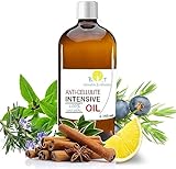 Anti-Cellulite Öl Pro 250ml | Maximale Wirksamkeit mit ätherischen Ölen | Entfernung von Toxinen | Vorbeugung von Dehnungsstreifen | 100% Natürlich | Dringt 6 Mal Tiefer ein als eine Creme