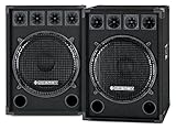 McGrey Paar DJ-1522 DJ PA Lautsprecher Box 38cm (15“) Subwoofer 1600W (Passiv, 2-Wege System, Holzgehäuse, 35mm Flansch)