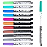 maxtek 0.7mm Whiteboard Marker, 12 Farben Whiteboard Stifte Abwischbare, Abwischbare Stifte mit Ultra Feiner Spitze (12 Farben, 12 Stück)