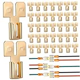 IMIKEYA 50 Stück Teiliges Dual Kabelverbinder aus Langlebigem Messing Schnelle Trennung Stabile Elektrische Verbindung Vielseitig für Auto Haushalt und Industrie Geeignet