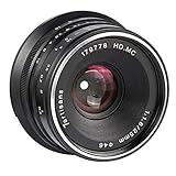 7artisans 25mm F1.8 Manueller Fokus Festbrennweite für Olympus für Panasonic Micro Four Thirds MFT m4 / 3 Kameras - Schwarz