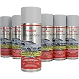 NIGRIN Haftgrund, 6 x 400 ml Sprühdose, für die Grundierung von Oberflächen vor dem Lackieren, grau