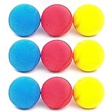 9er Set weiche Bälle Softbälle Tennisbälle Schaumstoffbälle für Kinder bunt 6,5cm