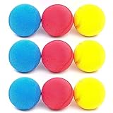 9er Set weiche Bälle Softbälle Tennisbälle Schaumstoffbälle für Kinder bunt 6,5cm