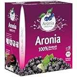 Aronia ORIGINAL Bio Aronia Muttersaft aus deutschem Anbau | 3 Liter Bio Direktsaft aus 100% Aroniabeeren | Vegan, ohne Konservierungsstoffe, ohne Zuckerzusatz (lt. Gesetz)