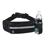 Sport Hüfttasche Laufgürtel Verstellbarem Running Belt Laufgürtel Handy Wasserdicht Jogging Lauftasche mit Trinkflasche Sport Bauchtasche für Handy, Smartphone, Laufen, Wandern, Fahrrad