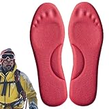 Beheizte Einlegesohlen, Selbstwärmende Einlegesohlen, Komfortable Thermosohlen, Memory Foam Bogenstütze, Fußwärmer für Männer und Frauen, Jagd im Freien, Angeln, Campin