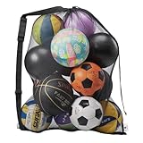 DoGeek Ballnetz für 10-15 Bälle,Netz für Schlafsack,Bälle für Bällebad,Leibchen Fussball Kinder Erwachsene,Yogaball,Ballsack