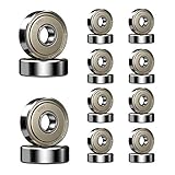 20 Pack Ruesious 608 ZZ Kugellager, 608zz Metall Double Shielded Miniatur Rillenkugellager (8mm x 22mm x 7mm) (20 Pack 608 ZZ)